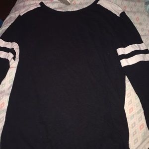 Black and white long sleeve